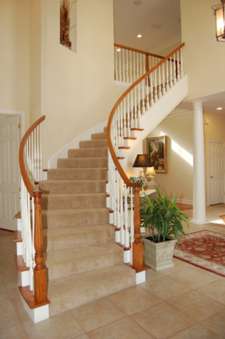 Front Stair Viewed from the foyer