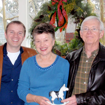 Nick with his parents, Annd and Jim